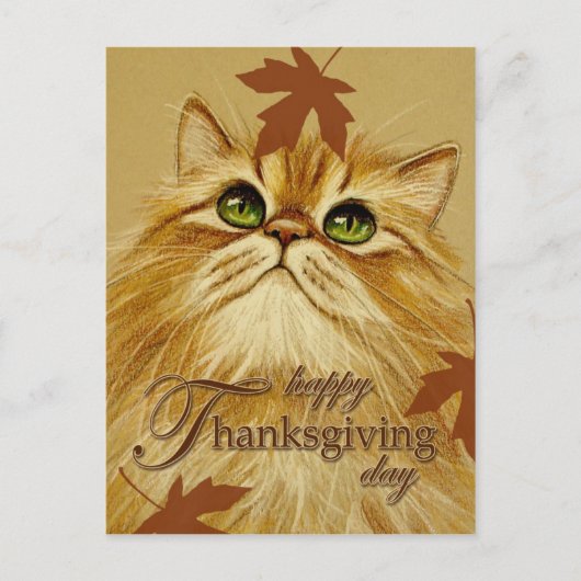 De Kat & de Bladeren van de gember - Briefkaart (Voorkant)