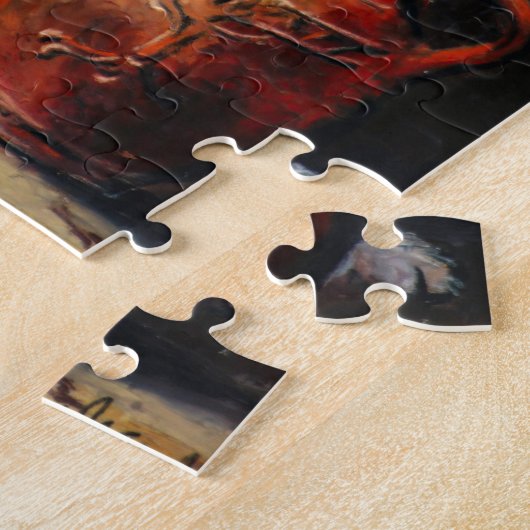 De kat, de muis en de pot met vet legpuzzel (Zijkant)