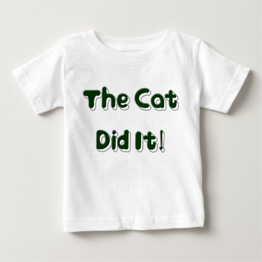 De kat deed het! Babykleding (Voorkant)