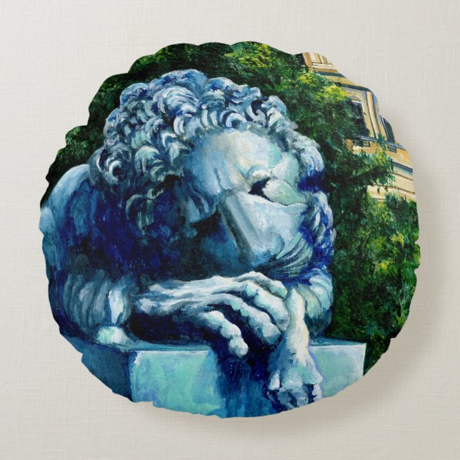 De kat, die de Canarische Eilanden at, Washington  Rond Kussen (Voorkant)