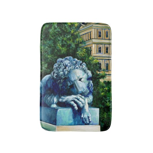 De kat die de Canarische Eilanden heeft gegeten Badmat (Voorkant Verticaal)