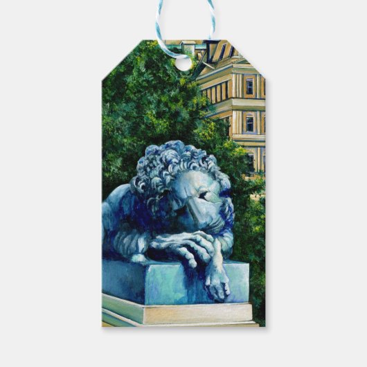 De kat die de Canarische Eilanden heeft gegeten Cadeaulabel (Voorkant)