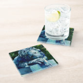 De kat die de Canarische Eilanden heeft gegeten Glazen Onderzetter (Schuin)