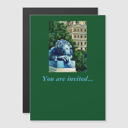 De kat die de Canarische Eilanden heeft gegeten Magnetische Uitnodiging (Voorkant / Achterkant)