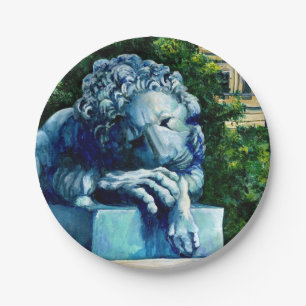 De kat die de Canarische Eilanden heeft gegeten Papieren Bordje