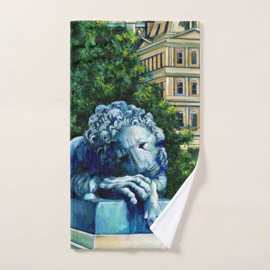 De kat die de Canarische Eilanden vormt Bad Handdoek (Handdoek)