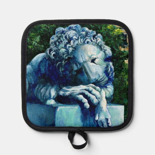 De kat die de kanarie opat pannenlap (Voorkant)