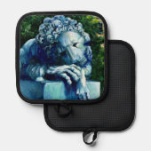 De kat die de kanarie opat pannenlap (Voorkant / Achterkant)