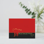 De kat die het Briefkaart van de melk kreeg (Staand voorkant)