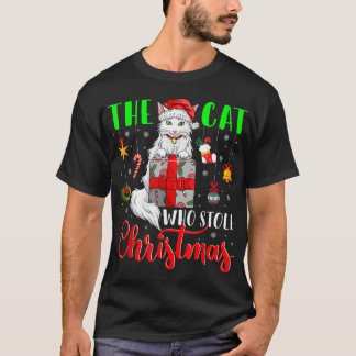 De kat die kerstkerstkerstkerstkerstkerstkerstkers t-shirt