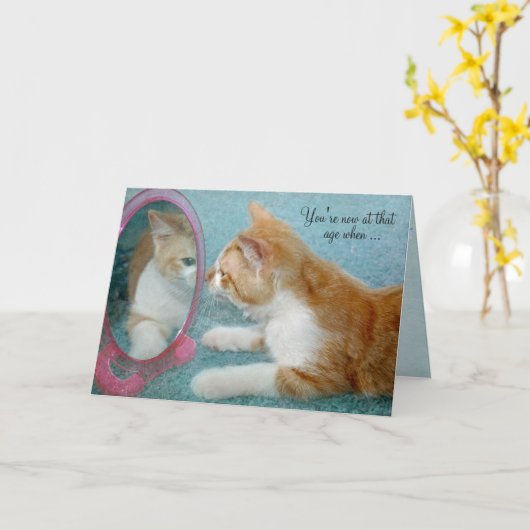 de kat die van de verjaardagsgestreepte kat in kaart (Gele Bloem)