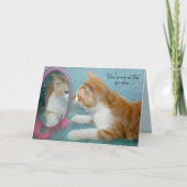 de kat die van de verjaardagsgestreepte kat in kaart (Voorkant)