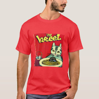 De kat die van Spaghetti Funny Kitten Kat Vin houd T-shirt