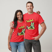 De kat die van Spaghetti Funny Kitten Kat Vin houd T-shirt (Unisex)