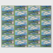 De kat die van wandelpapier hield cadeaupapier (Vlak)