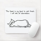 De kat eist vers voedsel - Funny Cat Gift Muismat (Met muis)