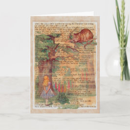 De kat en Alice van Cheshire Kaart