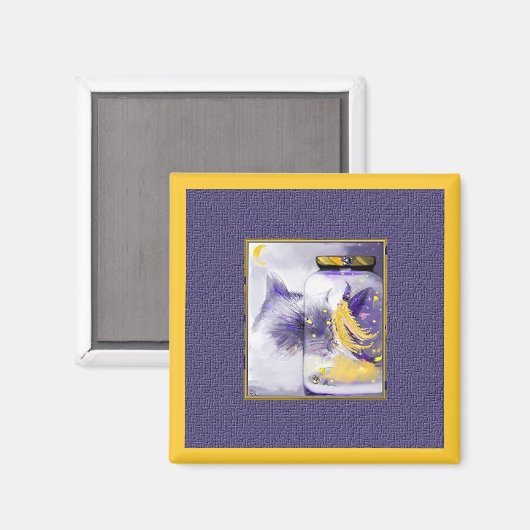 De kat en de Firefly. Magneet (Voorkant / Achterkant)