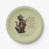 De kat en de fistel papieren bordje (Voorkant)