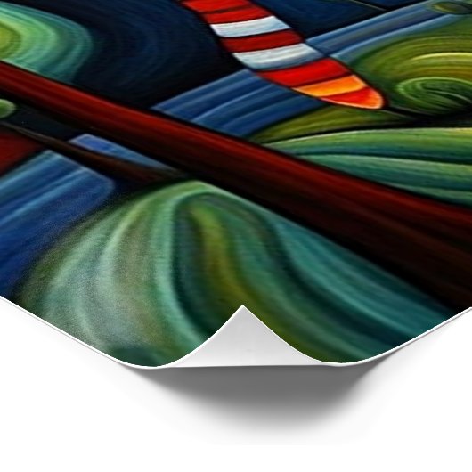 De kat en de fistel perfect poster (Hoek)