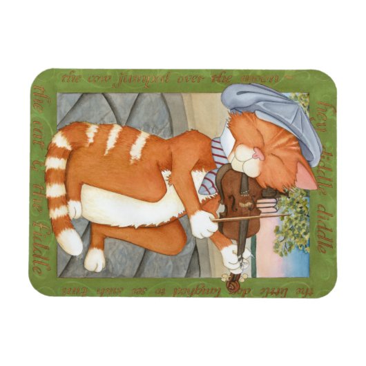 De kat en de kat magneet (Horizontaal)