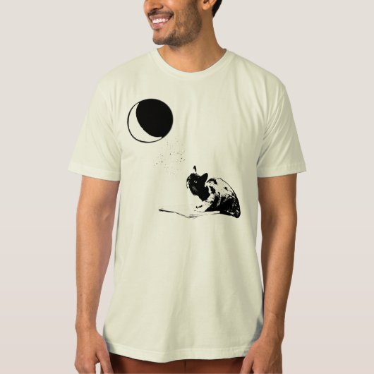 De kat en de maan t-shirt (Voorkant)