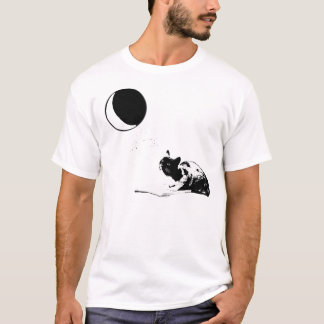 De kat en de maan t-shirt
