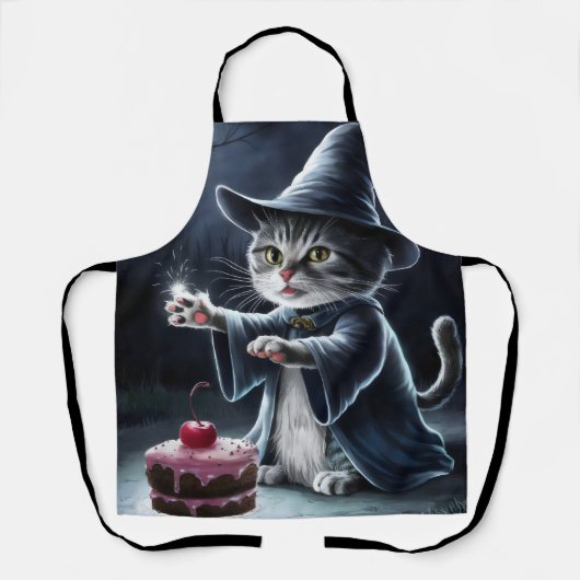 De kat en de magische taart. schort (Voorkant)