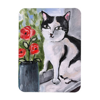 De kat en de papavers magneet