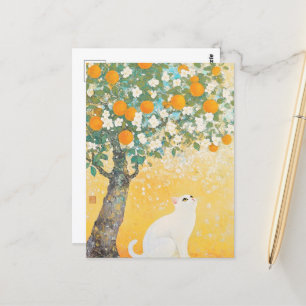 De Kat en de Sinaasappelboom Briefkaart