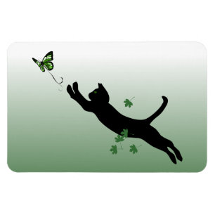 De kat en de vlinder magneet