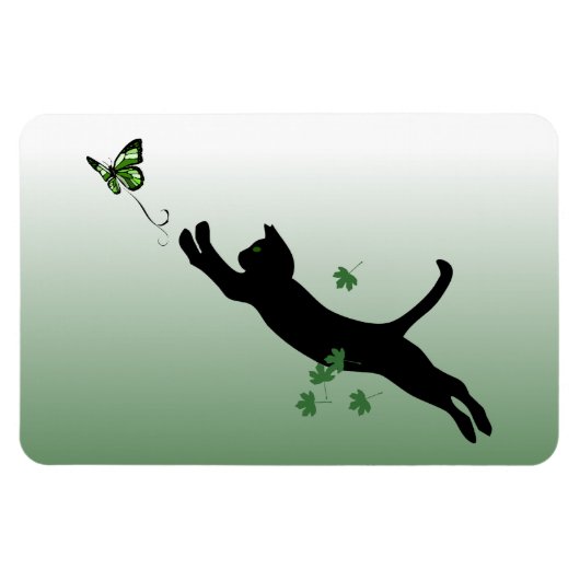 De kat en de vlinder magneet (Horizontaal)