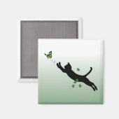De kat en de vlinder magneet (Voorkant / Achterkant)