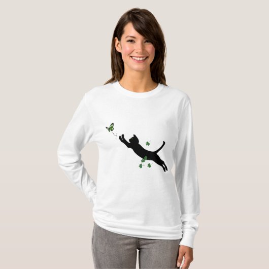 De kat en de vlinder t-shirt (Voorkant volledig)
