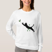 De kat en de vlinder t-shirt (Voorkant)