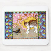De kat en het Crow Artwork Muismat (Voorkant)