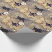 De kat en het viool Baby shower Cadeaupapier (Hoek)