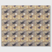 De kat en het viool Baby shower Cadeaupapier (Vlak)