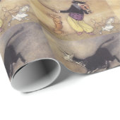 De kat en het viool Baby shower Cadeaupapier (Rol Hoek)