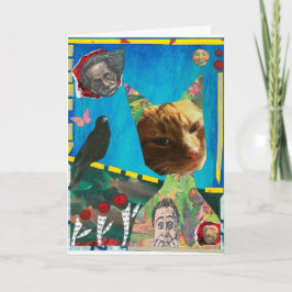 De kat en het Wenskaart Kaart