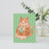 De Kat en Vis Briefkaart (Staand voorkant)