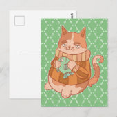 De Kat en Vis Briefkaart (Voorkant / Achterkant)