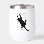 De kat hangt aan muzieknoten (Voorkant)