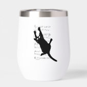 De kat hangt aan muzieknoten (Achterkant)