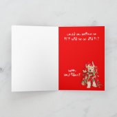 De kat heeft het gedaan Golden Retriever puppy Feestdagen Kaart (Binnen)