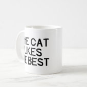 De kat houdt van mij koffiemok (Voorkant links)