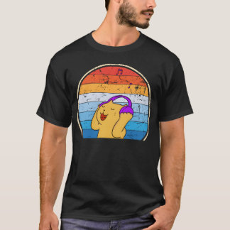 De kat houdt van muziek t-shirt