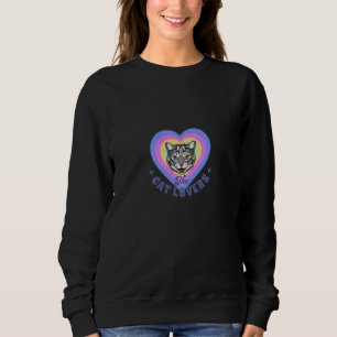 De kat houdt van trendende vrouwen die sweatshirt