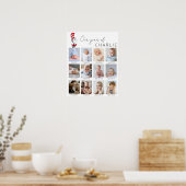 De Kat in de Hoed | Baby's 1e Jaar Fotocollage Poster (Keuken)