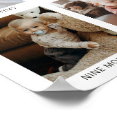 De Kat in de Hoed | Baby's 1e Jaar Fotocollage Poster (Hoek)